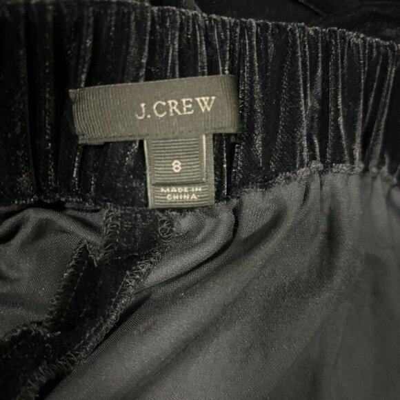 J.Crew Womens Peyton Velvet Cropped Pants Size 8 Pull On - Picture 7 of 8